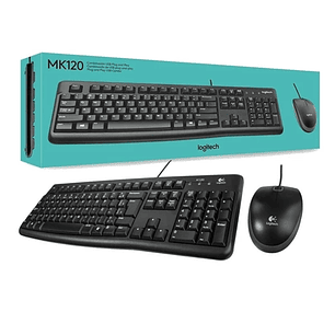Kit Teclado + Mouse Alámbrico Logitech MK120