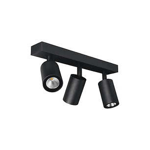 Aplique Dirigible Triple Spot GU10 Negro