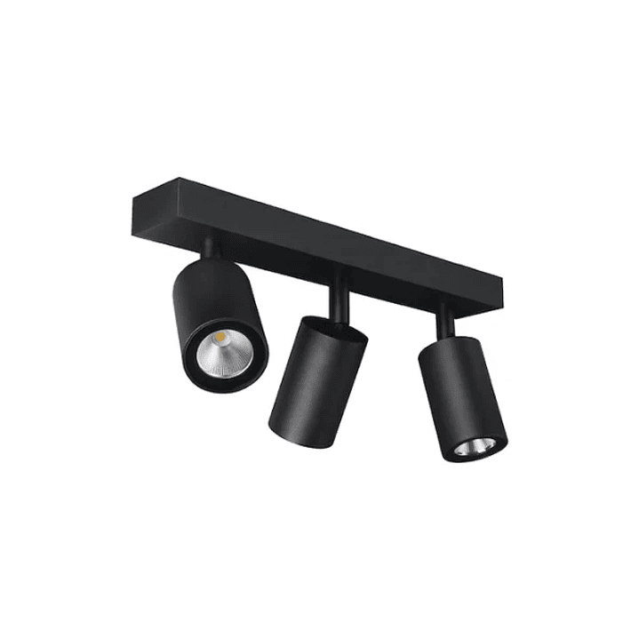 Aplique Dirigible Triple Spot GU10 Negro 1