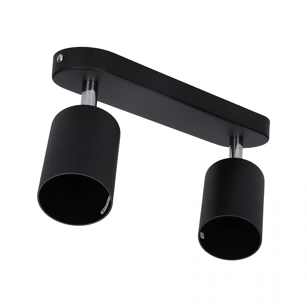 Aplique Dirigible Doble Spot GU10 Negro 2