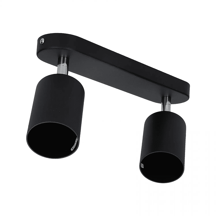 Aplique Dirigible Doble Spot GU10 Negro 2