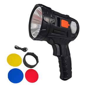 Linterna Led Recargable con Filtros de Color