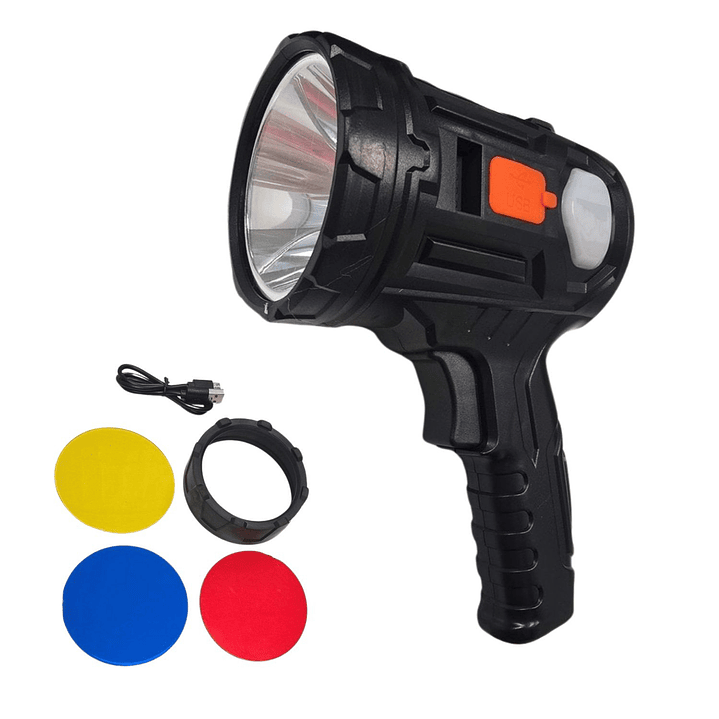 Linterna Led Recargable con Filtros de Color 1