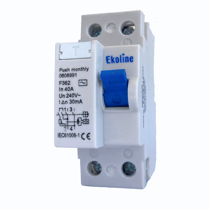 Interruptor Diferencial Ekoline 2x40A  1