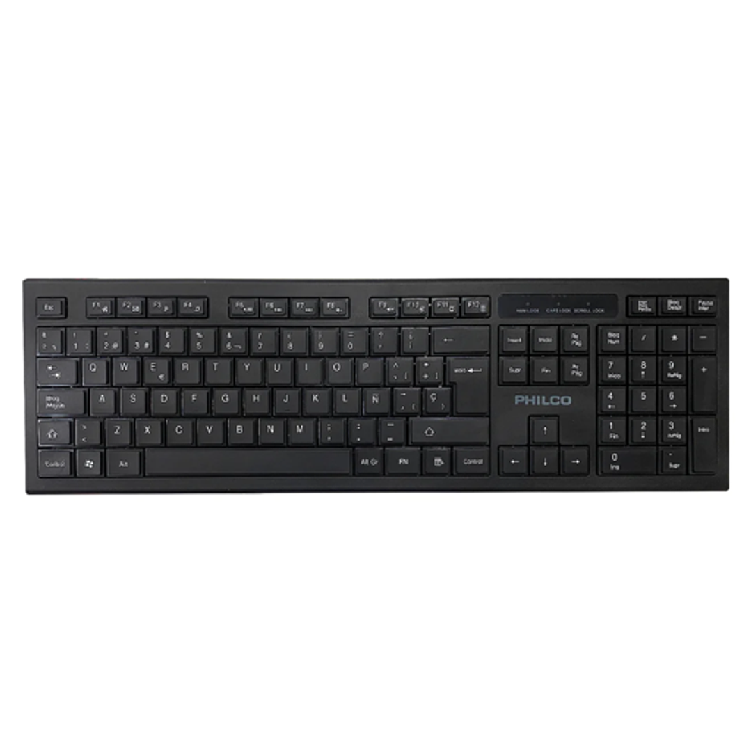 Teclado Inalámbrico Philco W601N 1