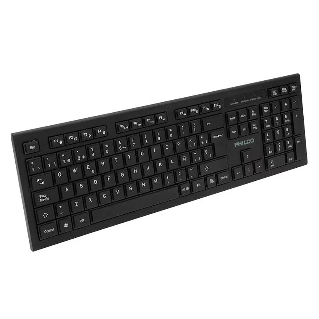 Teclado Inalámbrico Philco W601N 2