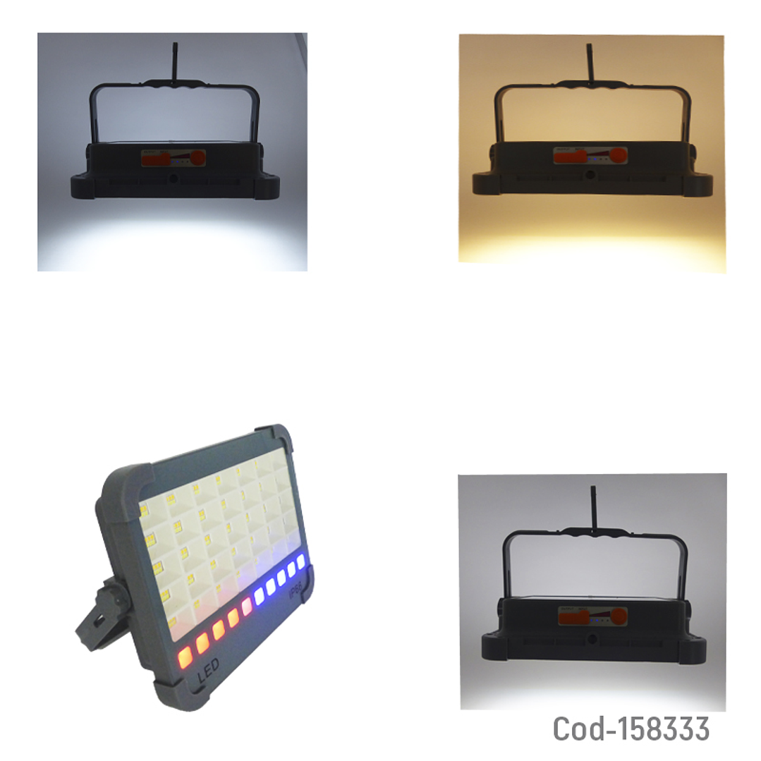 Proyector Solar De 300 LED Portatil Con Carga USB 2