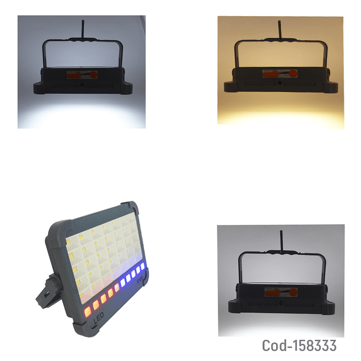 Proyector Solar De 300 LED Portatil Con Carga USB 2