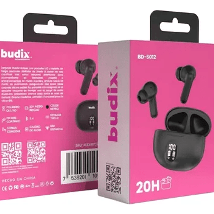 Audífonos Bluetooth Budix 20 Horas 1