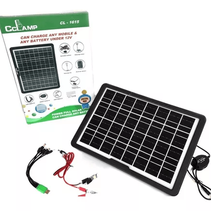 Panel Solar Portátil 15W 5V 1