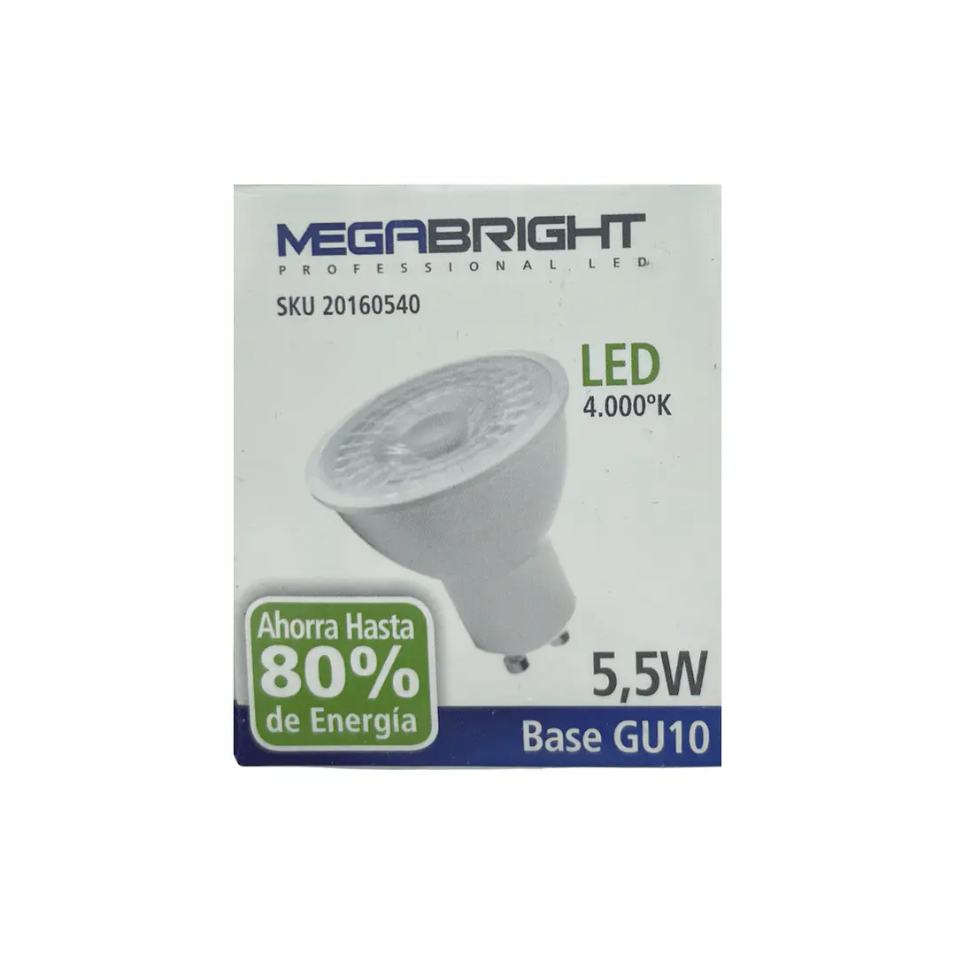 Ampolleta GU10 Megabright 5.5W 4