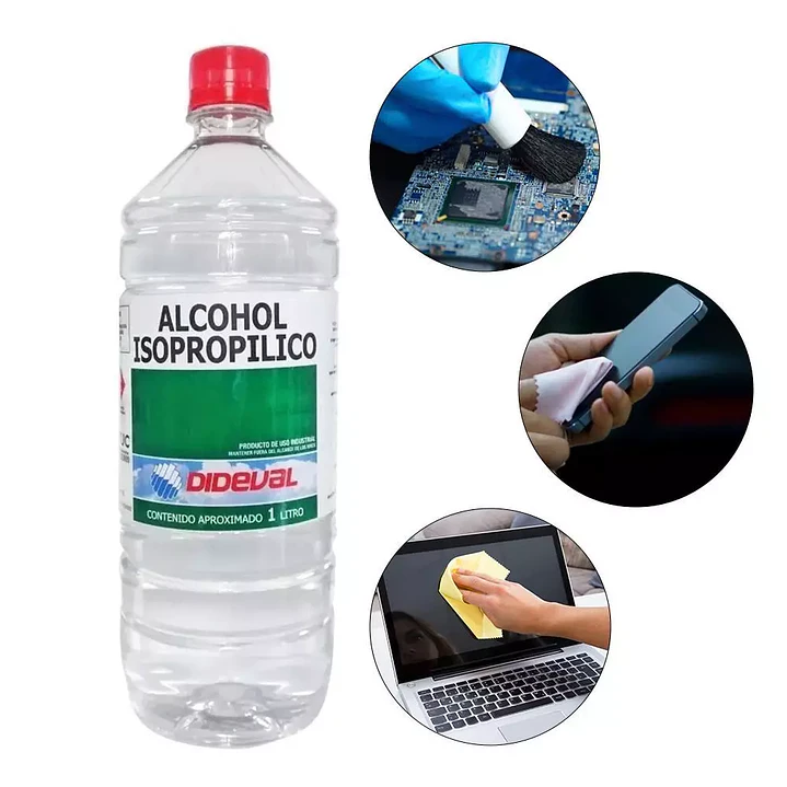 Alcohol Isopropilico Dideval 1 Litro 2