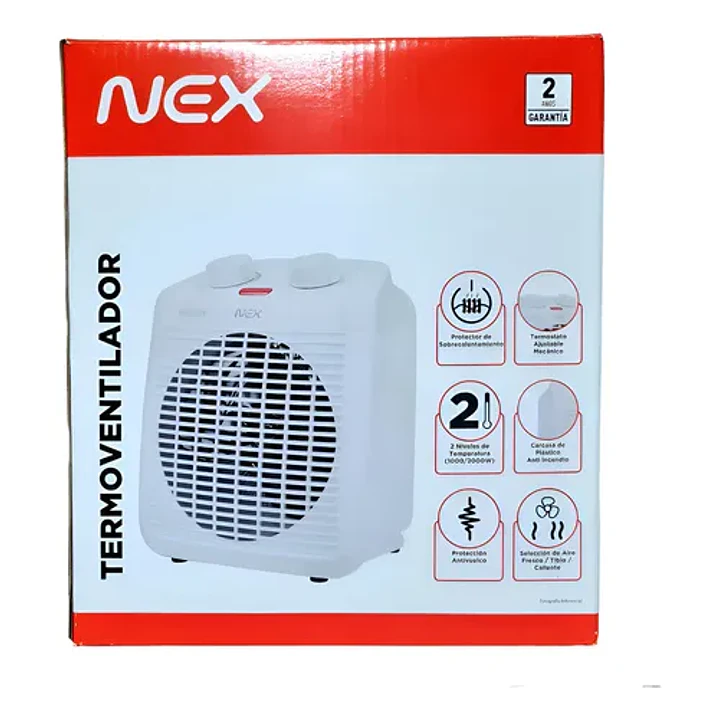 Termoventilador Eléctrico Nex 2000W 2