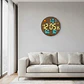 Reloj Digital Mural Led Redondo Madera - Miniatura 5
