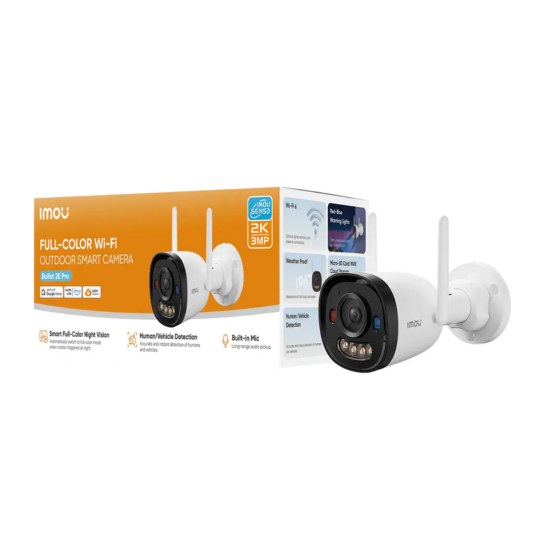 Cámara IMOU Bullet Wifi 5MP / 3K con Audio y Alerta Rojo Azul 2