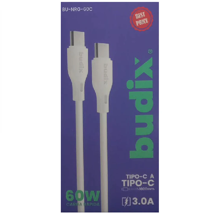 Cable Tipo C a Tipo C Budix 3.0A 1
