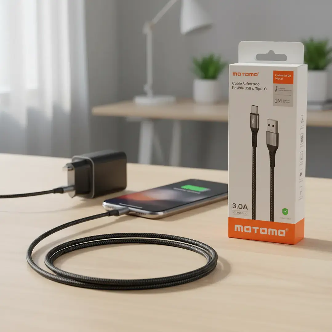 Cable USB Tipo C Motomo 3.0A 3