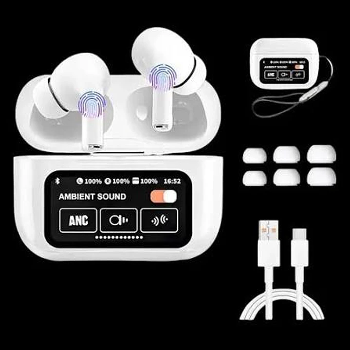 Audífono Bluetooth ANC/ENC Pantalla Táctil 2