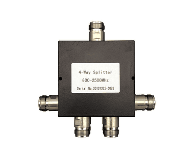 Divisor de potencia de 4 vías Splitter 800-2500 Mhz