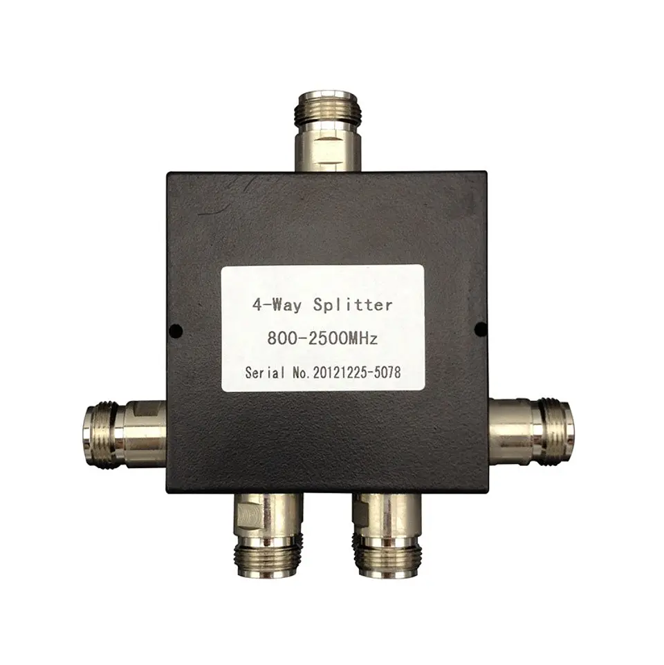 Divisor de potencia de 4 vías Splitter 800-2500 Mhz 1