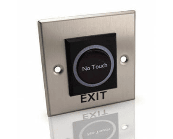 Botón de Salida Cuadrado Metálico Sin Contacto no Touch