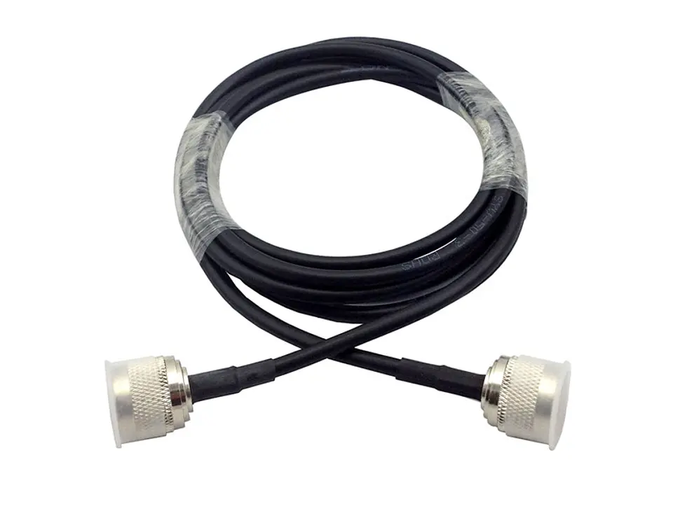 5 Metros de Cable coaxial con conectores Macho N 50 ohm  1
