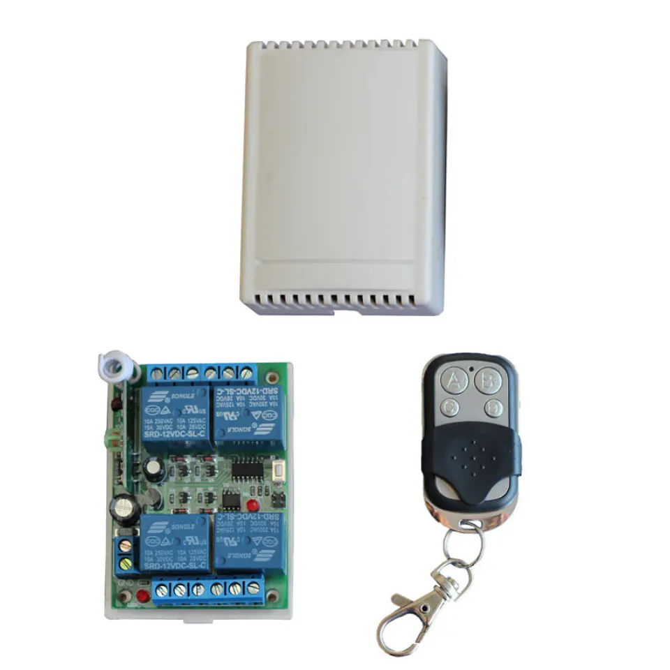 Interruptor Control Remoto Inalámbrico 433MHz 4