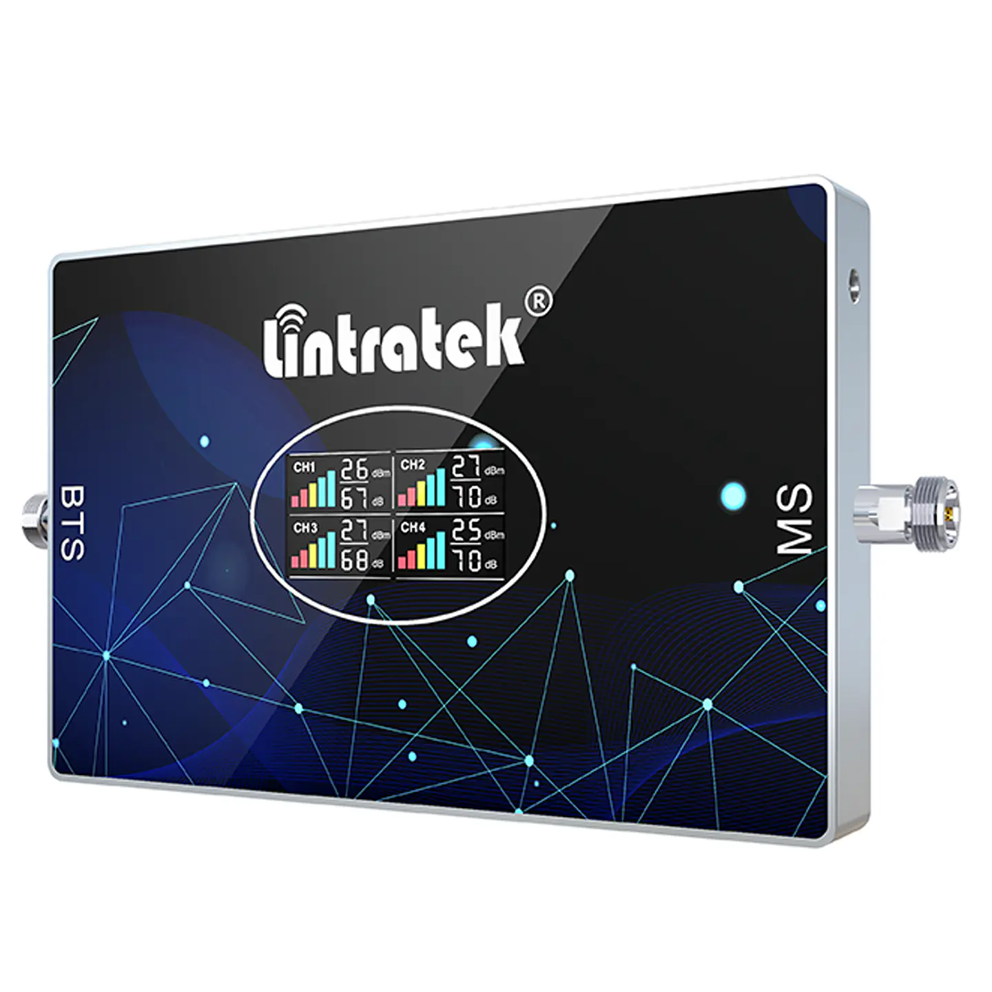 Repetidor de Señal de Cuatro Bandas 850-1900-1700-2600 Mhz 2G 3G 4G 4