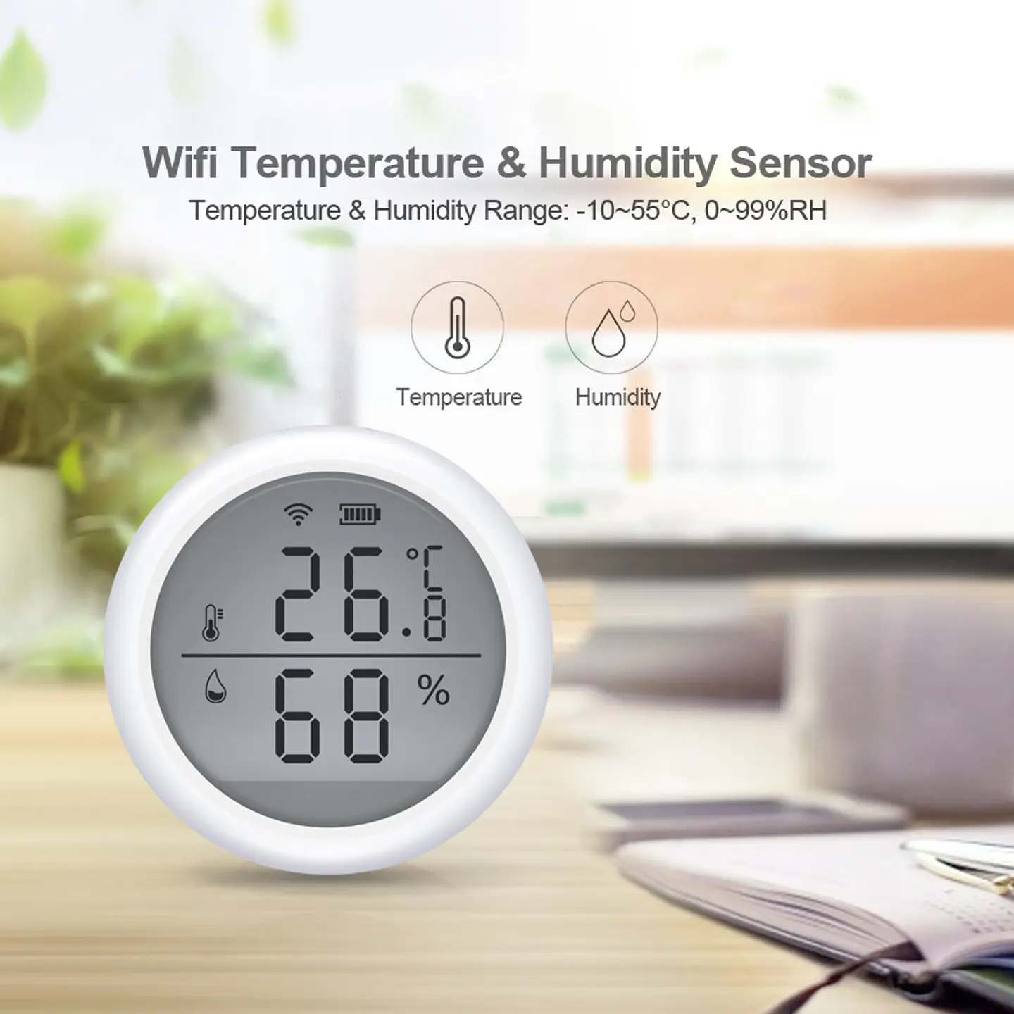 Sensor inteligente temperatura humedad WiFi 19
