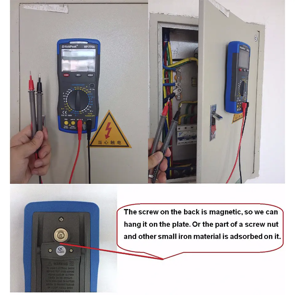Multitester Tester Eléctrico Multímetro Digital Alto Rendimiento 1000V 4