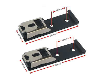 Adaptador para Riel DIN 35, para dispositivos RTU y de control automático DIN 35mm