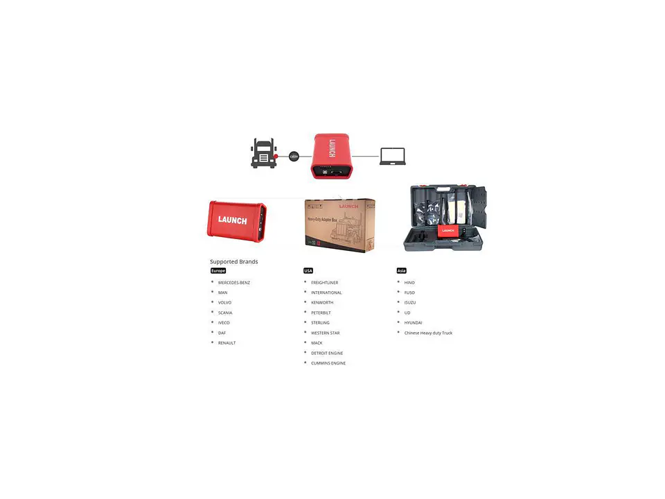 Scanner Launch X431 Heavy Duty Camion Bluetooth Profesional 8