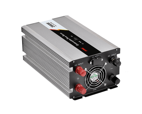 Inversor de Voltaje 2000W con Onda Sinusoidal Modificada Cargador de Batería con Transferencia Automática