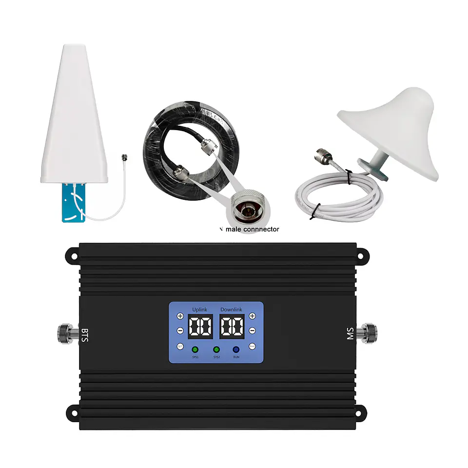 Repetidor de señal GSM 2G Y 3G Con indicador LCD de señal GSM Dual Bandas 1900/1700/2100 2