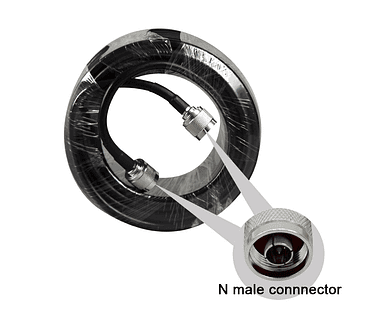 30 Metros de Cable coaxial con conectores Macho N 50 ohm- COPIAR