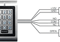 Teclado de Control de Acceso Metalico Exterior Clave y Tarjeta RFID 125khz