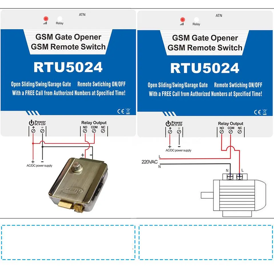 Control Remoto Relé RTU5024 4G/LTE Abridor de Puerta 4