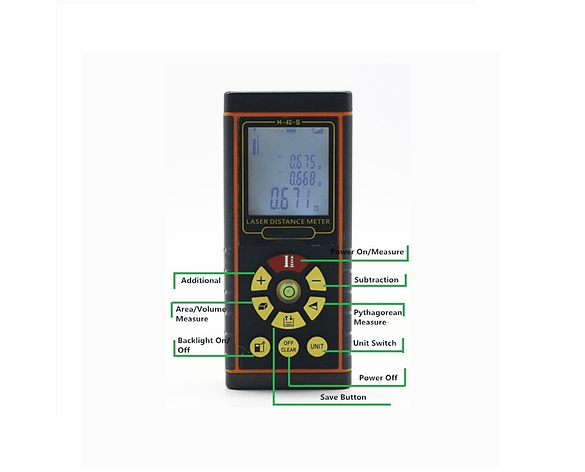 Medidor de Distancia Laser de 60 metros