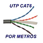 Cable UTP CAT 6 red de 4 Pares Gris por metros 100% Cobre - Miniatura 1