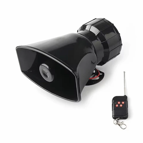 Sirena electrónica inalámbrica 130dB 12V para coche