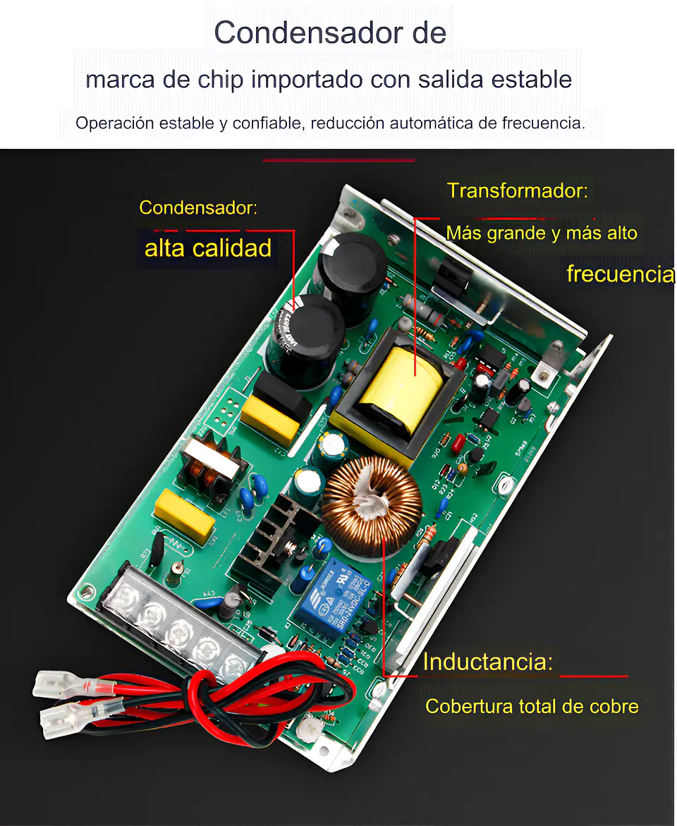 Fuente de Alimentación Conmutada 12V/24V con Función UPS y Cargador de Batería, 180W, Entrada 110V/220V CA a CC 2