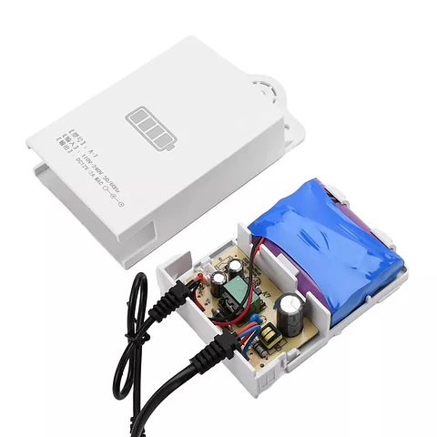 Fuente de Alimentación UPS 12V2A, Adaptador con Batería de Emergencia 5400mA