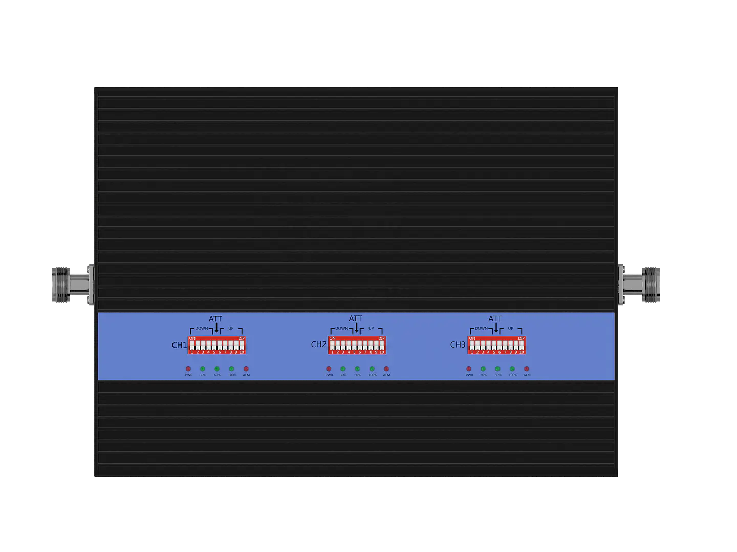Repetidor de Tribanda Lintratek de Alta Ganancia 80dB 3G B5 (850MHz) / B2 (1900MHz) / B28 (700 MHz) 1
