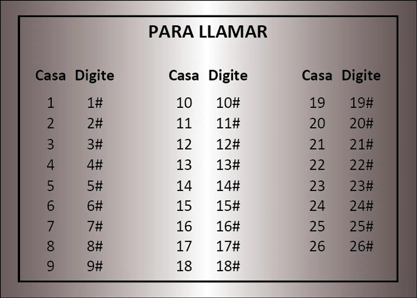 Placa de Alucobond para Citófono K6 – Personalizable y Resistente para Exterior 1