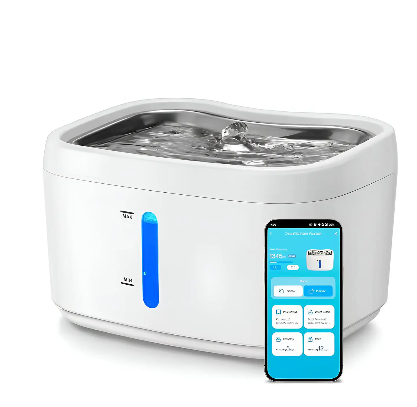 Fuente de agua automática para gatos con app 1