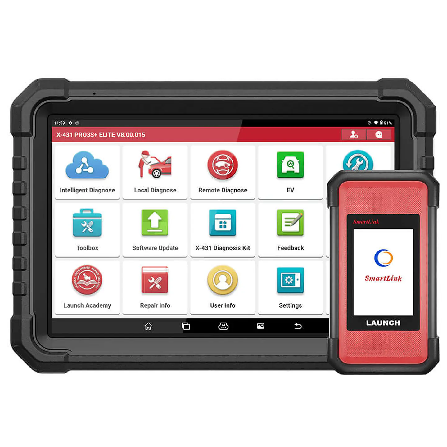 LAUNCH X431 PAD V Elite Smartlink – Escáner de Diagnóstico Profesional para Vehículos Ligeros y Pesados 2