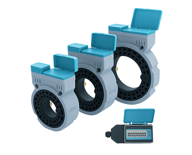 Medidor de Flujo Ultrasónico Digital RS485 para Tubería DN50-150 - Ideal para Riego y Aplicaciones Industriales