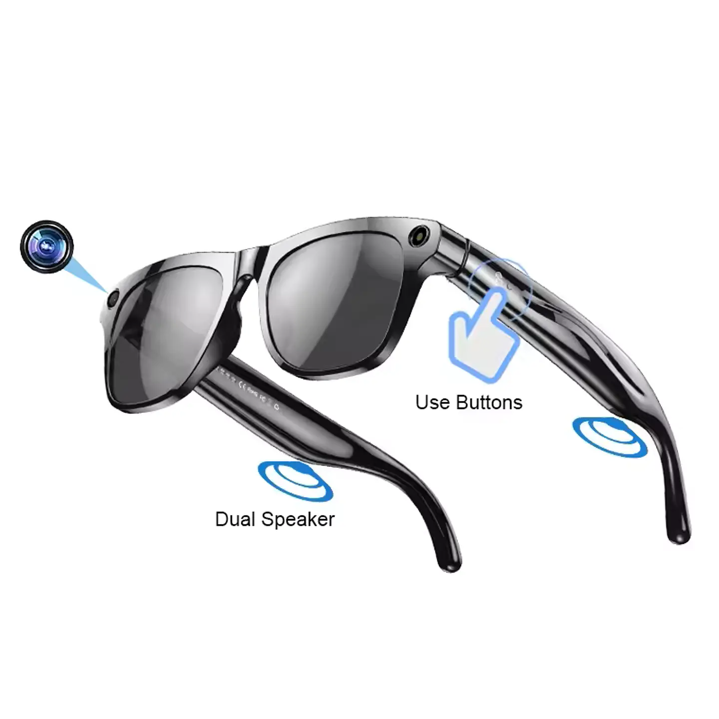 Gafas Inteligentes 8K HD · Cámara 100MP · ChatGPT · Llamadas Bluetooth 1