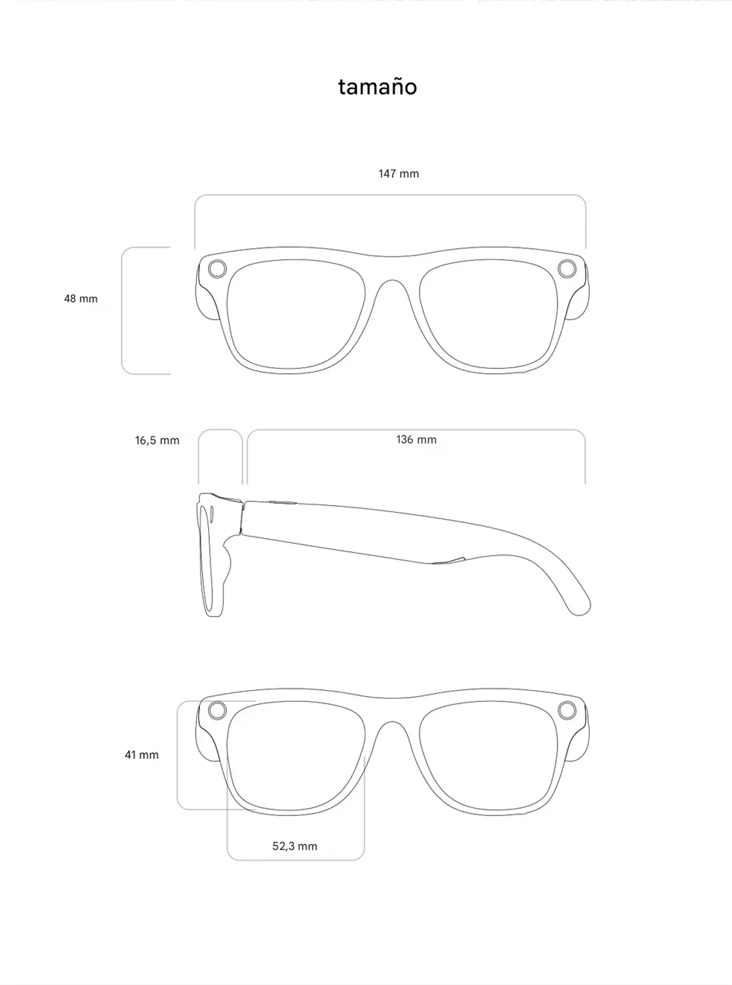 Gafas Inteligentes 8K HD · Cámara 100MP · ChatGPT · Llamadas Bluetooth 7