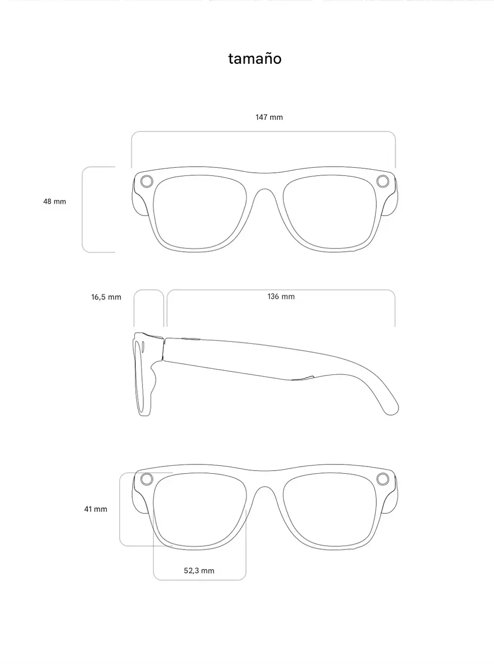 Gafas Inteligentes 8K HD · Cámara 100MP · ChatGPT · Llamadas Bluetooth 7